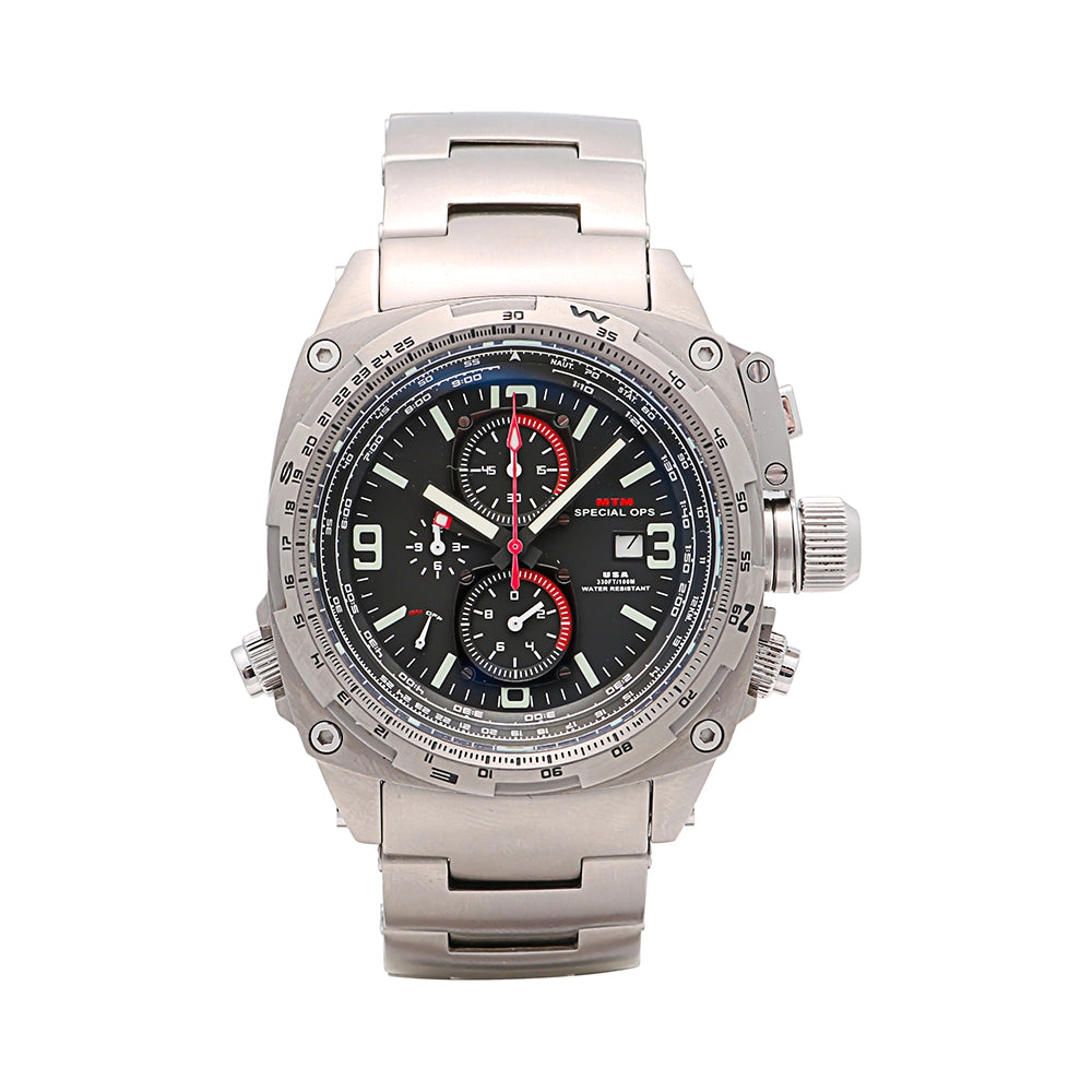 MTM Special Ops Silver Cobra Titanium Watch 44mm – Meierotto Jewelers