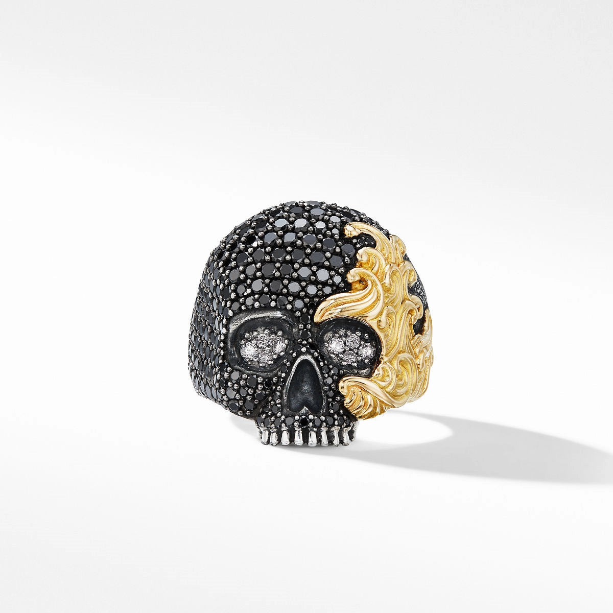 David yurman black sale diamond skull ring