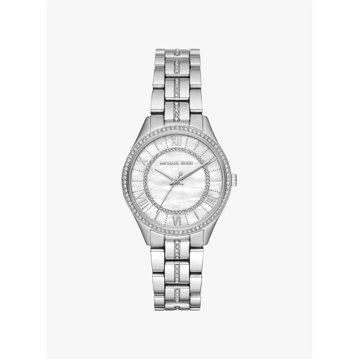 Michael Kors Lauryn Watch MOP Dial Diamonds 33mm Quartz