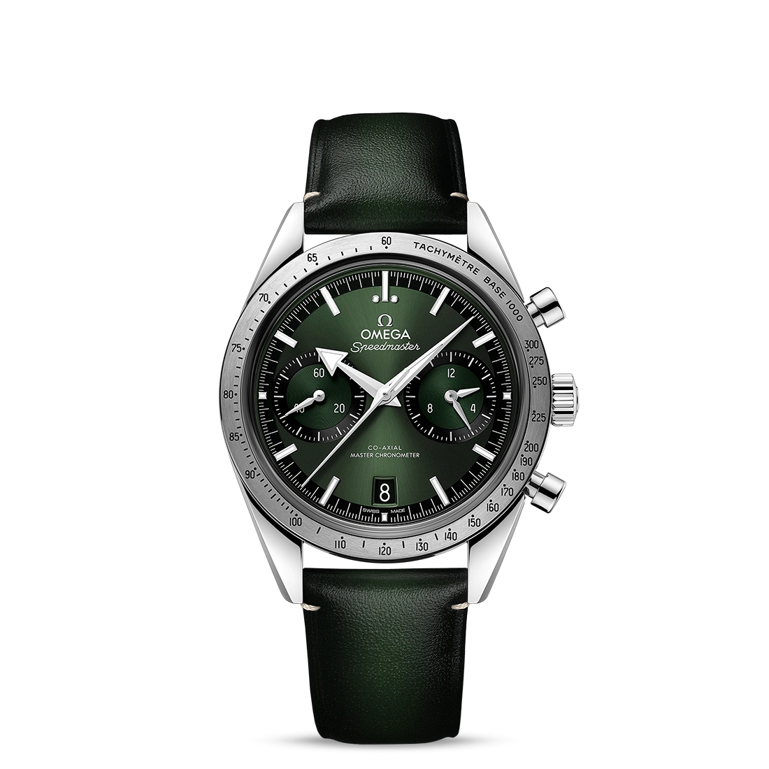 Omega Speedmaster 57 Co Axial Master Chronometer Chronograph 40.5mm Green Dial