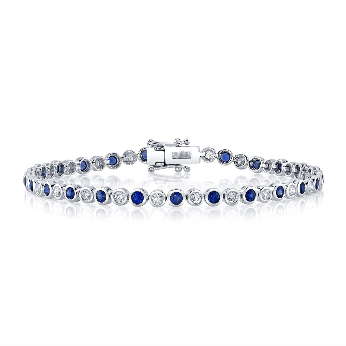 14K Gold Bracelet with Sapphire Clasp – Tory's Jewelry