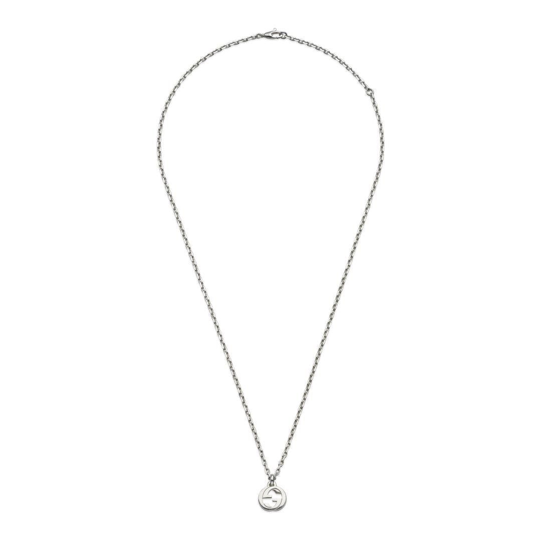 Gucci Sterling Silver Interlocking G Necklace – Meierotto Jewelers