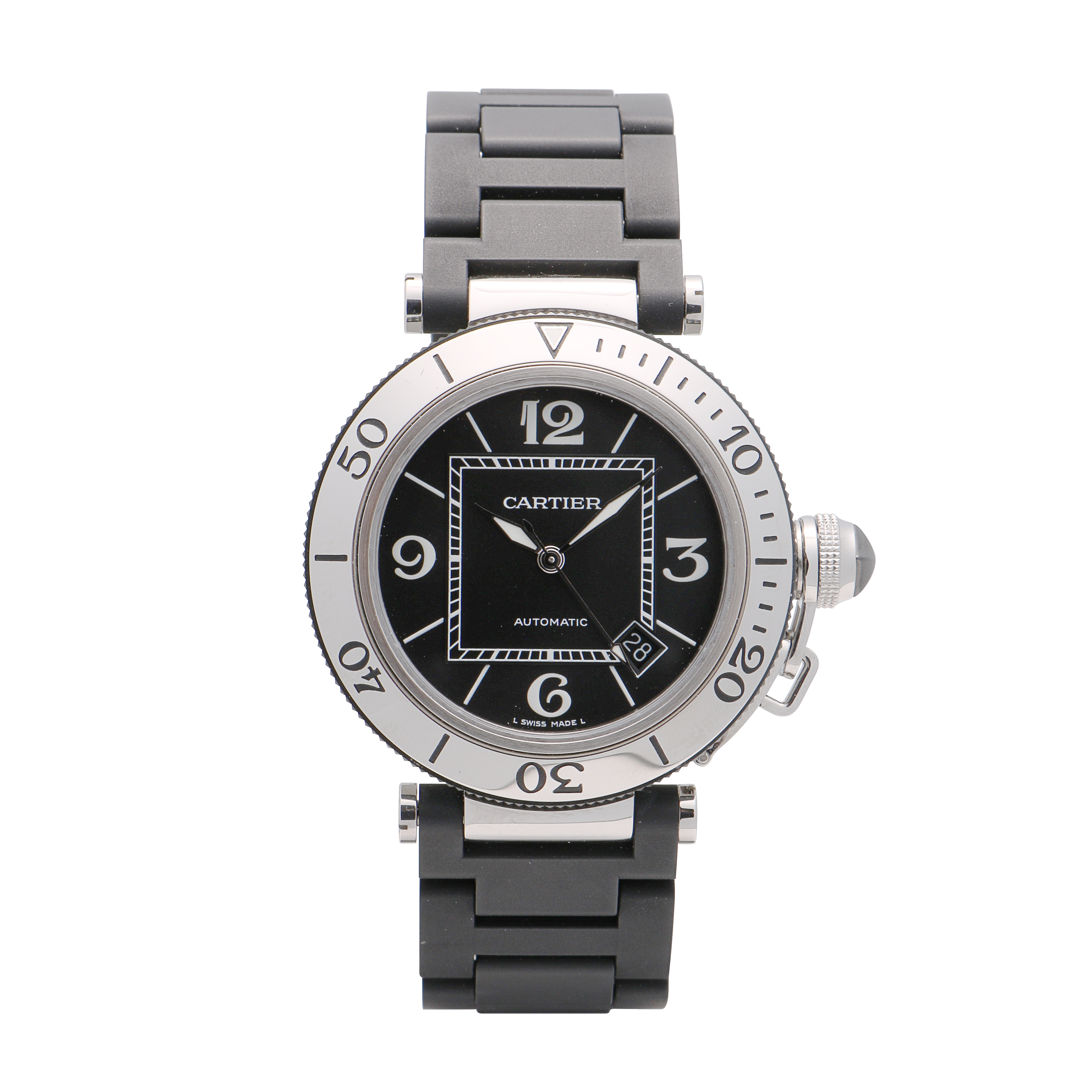 Cartier Pasha Seatimer Watch Stainless Steel 40.5mm Automatic