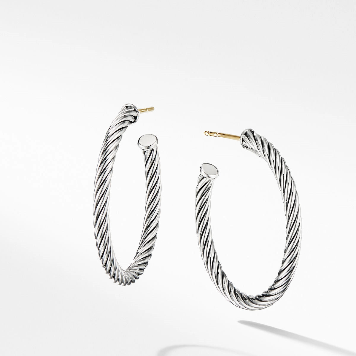 David Yurman Cable Edge Hoop Earrings