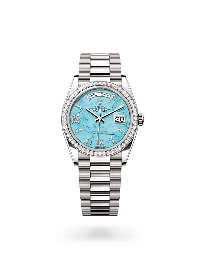 Rolex day shop date turquoise