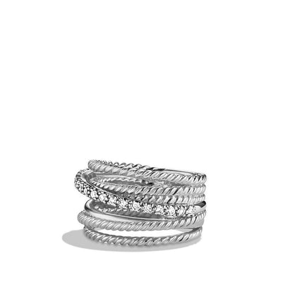 David Yurman Rings in Silver containing Diamond R07370DSSADI8