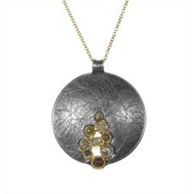 Todd Reed Necklaces in Mixed Metals containing Diamond TRDN671-2-14KYCH