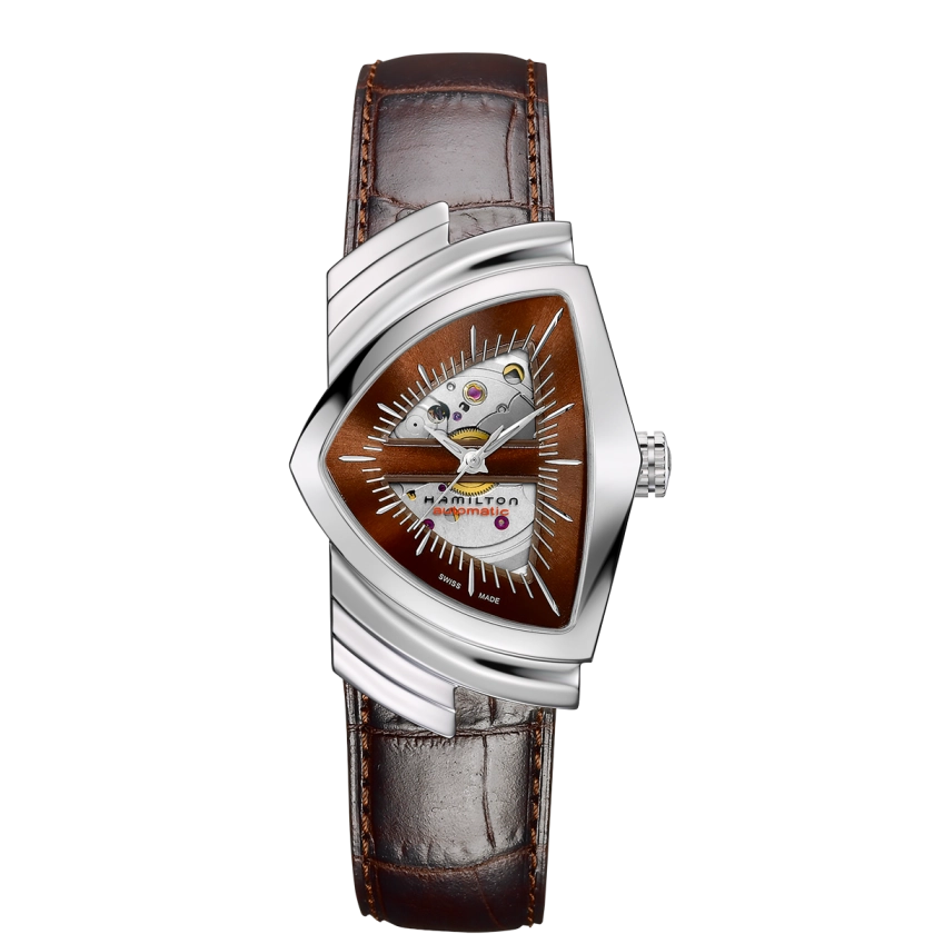 Hamilton Ventura Auto Watch Brown Dial Strap 21mm – Meierotto Jewelers