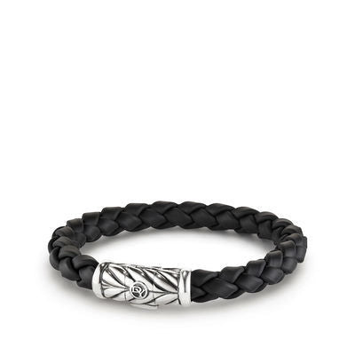 David Yurman Bracelets in Silver B05524MSSRBRBLK75