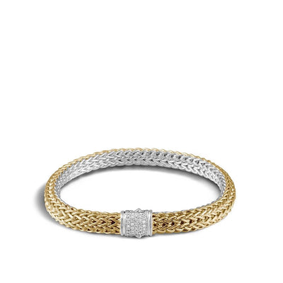 John Hardy Bracelets in Mixed Metals containing Diamond BZP9042RVDIXUM