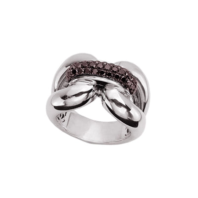 Charles Krypell Rings in Mixed Metals containing Black diamond 3-6714-SBRP