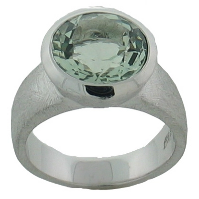 William & James Rings in Silver containing Green amethyst ALZ-00109-001