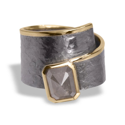 Elizabeth Garvin Fine Rings in Mixed Metals containing Diamond CYCLONE R3-146-AU