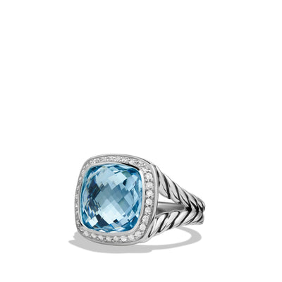 David Yurman Rings in Silver containing Blue topaz , Diamond R12308DSSABTDI6