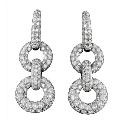 Earrings Earrings in White Gold containing Diamond 360554