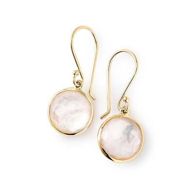 Ippolita Earrings in Yellow Gold containing Mother of pearl, Quartz, Multi-gemstone GE209DFMOP