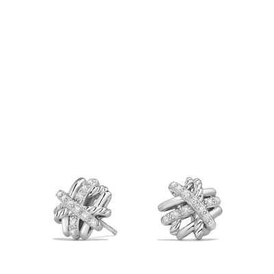 David Yurman Earrings in Silver containing Diamond E13228DSSADI