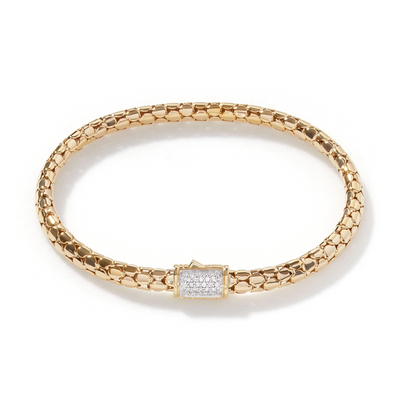 John Hardy Bracelets in Yellow Gold containing Diamond BGX39102DIXM