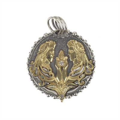 Konstantino Pendants in Mixed Metals containing Diamond MEKJ625-109