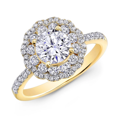 Natalie K. Engagement Rings in Yellow Gold containing Diamond NK29672-Y