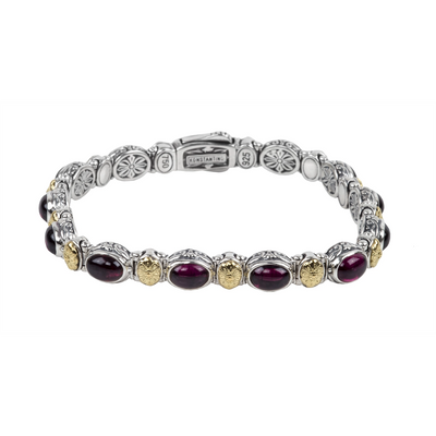 Konstantino Bracelets in Mixed Metals containing Garnet BMK4378-128-CAB