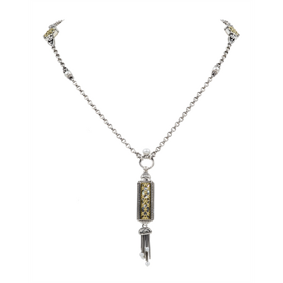 Konstantino Necklaces in Mixed Metals containing Mother of pearl, Multi-gemstone, Pearl KOMK4732-280-28-2U