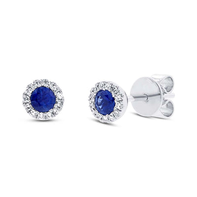 Earrings Earrings in White Gold containing Multi-gemstone, Diamond, Sapphire 379248