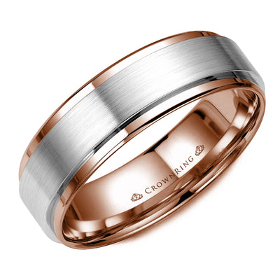 CrownRing Wedding Rings in Mixed Metals WB-9034WR-M10