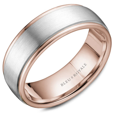 CrownRing Wedding Rings in Mixed Metals RYL-058WR75-M10