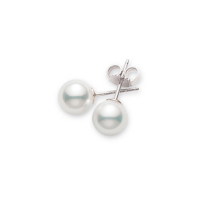 Mikimoto Earrings in White Gold containing Pearl PES752W