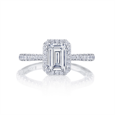 Tacori Engagement Rings in White Gold containing Diamond HT 2571 EC 7.5X5.5 W