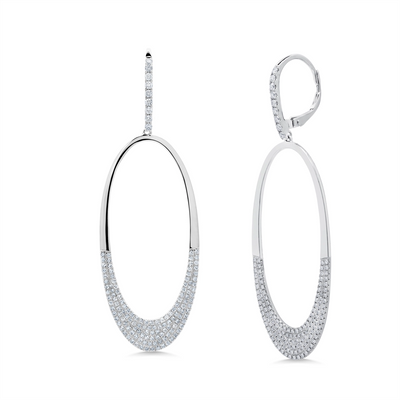 Earrings Earrings in White Gold containing Diamond 389403