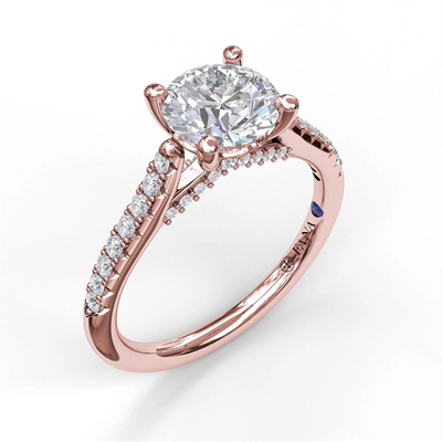 Fana Engagement Rings in Rose Gold containing Diamond S3058/RG