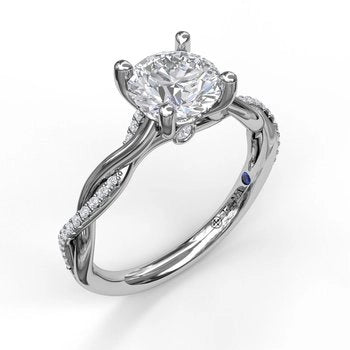 Fana Engagement Rings in White Gold containing Diamond S3076/WG