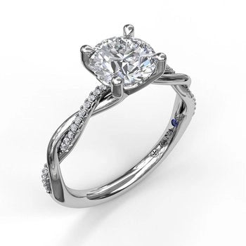 Fana Engagement Rings in White Gold containing Diamond S3901/WG