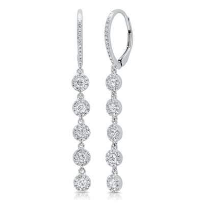 Earrings Earrings in White Gold containing Diamond 390304