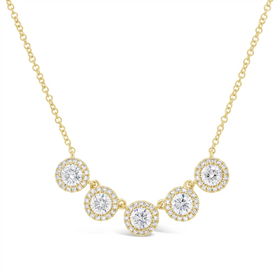 Necklaces Necklaces in Yellow Gold containing Diamond 390308