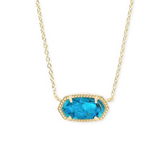 Amazon.com: Kendra Scott Women's Elisa Birthstone Necklace Gold Bronze  Veined Turquoise Magnesite Red Oyster One Size : Clothing, Shoes & Jewelry