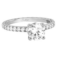 Jack Kelege Engagement Rings in White Gold containing Diamond KGR1184