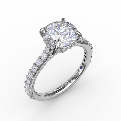 Fana Engagement Ring in White Gold containing Diamond S3240/WG