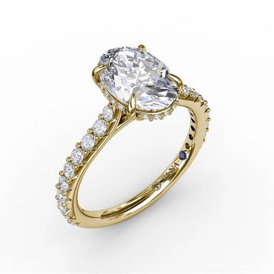 Fana Engagement Ring in Yellow Gold containing Diamond S3241/YG