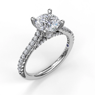 Fana Engagement Ring in White Gold containing Diamond S3879/WG