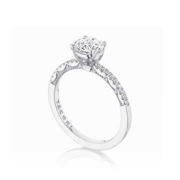 Tacori Engagement Rings in White Gold containing Diamond P104 RD 6.5 FW