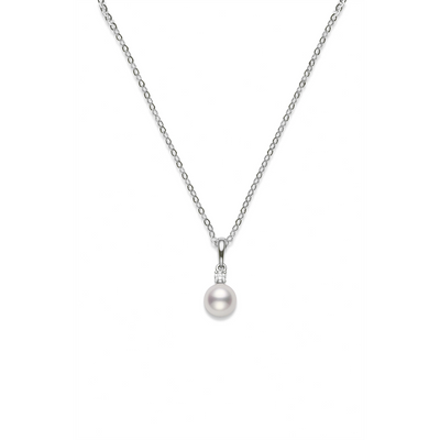 Mikimoto Necklaces in White Gold containing Multi-gemstone, Diamond, Pearl PPS752DW