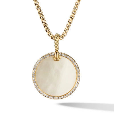 David Yurman Pendants in Yellow Gold containing Mother of pearl, Multi-gemstone, Diamond D16996D88DMPDI