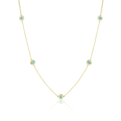 Tacori Necklaces in Yellow Gold containing Turquoise SN24248FY