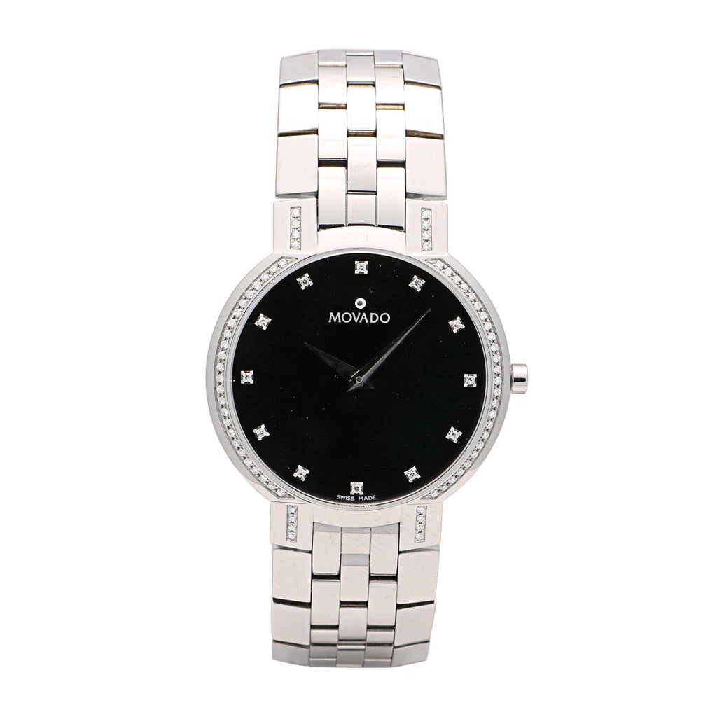 Movado faceto mens diamond watch hotsell