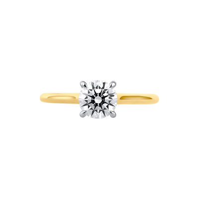 Fana Engagement Rings in Yellow Gold containing Diamond S4014/YG/WG