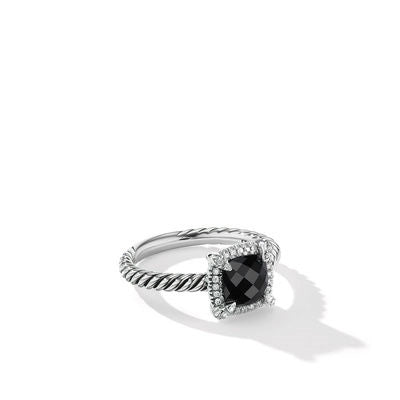 David Yurman Rings in Silver containing Black onyx, Multi-gemstone, Diamond R14202DSSABODI7