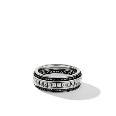 David Yurman Rings in Silver containing Black diamond R25752MSSABD10